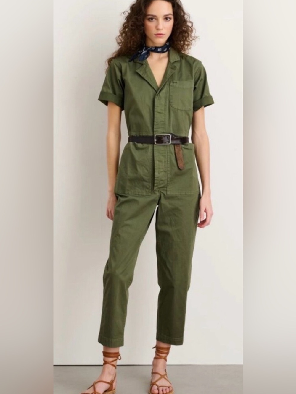 Alex Mill Olive Green Military Jumpsuit